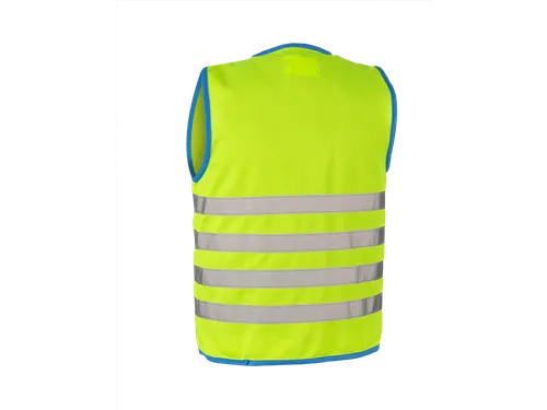 Fun Jacket Reflecterend Fluohesje Kind Groen Large