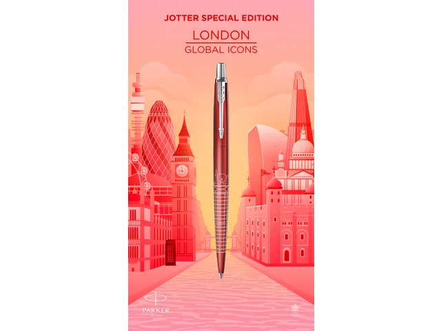Balpen Parker Jotter Londen CT Medium rood