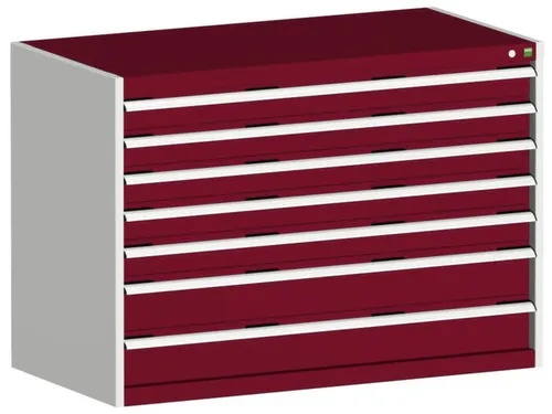 ladekast,HxBxD 900x1300x650mm,7lade(n),lade voor normale belastingen