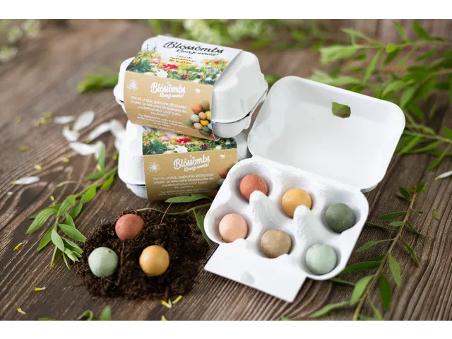 Giftbox Blossombs eierdoosje à 6 zaadbommetjes