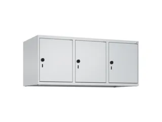 opzetkast,v. locker,3vak.,vak B 400mm,HxBxD 500x1200x500mm,vleugeldeur - 1