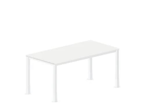 In hoogte verstelbaar bureau,HxBxD 720-840x1600x800mm,Bl-wit