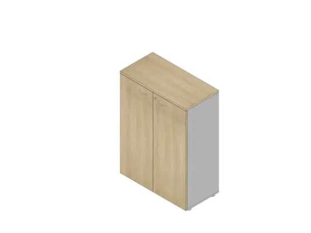 Armoire De Bureau 2Xsol En Bois 3Haut. Classeur Corps Alu