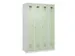 locker voor scheiding van kleding,HxBxD 1850x1200x500mm,4vak