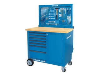 BR 1504 0511 L Werkbank met rollen en achterwand - 1