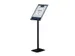 Support info Europel avec cadre clipsable A3 noir