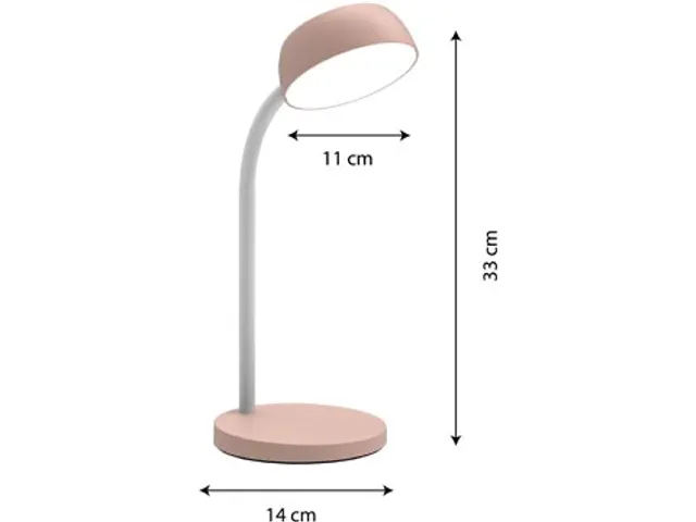 lampe de bureau Tamy, LED, rose