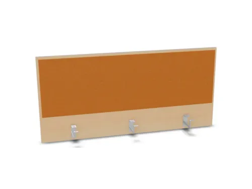opzetpaneel,v. bureau,aanbouw achter,B 1200mm,NE-esdoorn,BN3005-geel