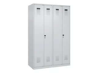 PBM-locker,HxBxD 1850x1200x500mm,4vak,vak B 300mm,draaigrendel - 2