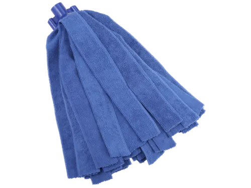 Vikan Microfibre draadmop microvezel stroken schroefdraad Blauw