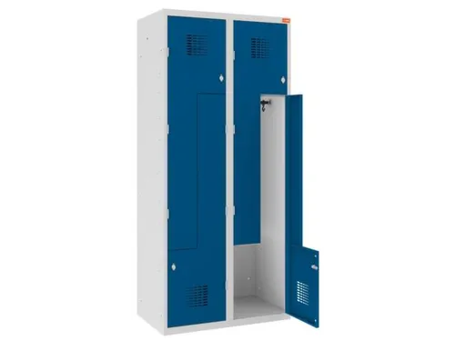 Z-garderobekast,HxBxD 1800x800x500mm,draaigrendel,romp RAL7035