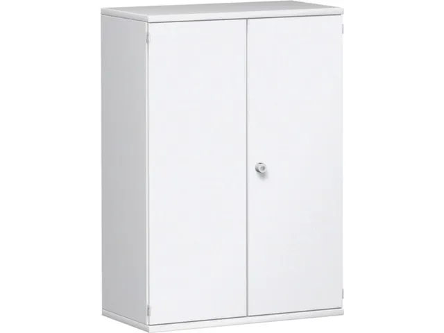 kantoorkast,HxBxD 1150x800x430mm,decor romp wit,decor front wit