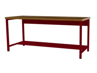 Werktafel 844x2000x750mm Werkblad Multiplex Beuken Kleur Ral3003 - 4