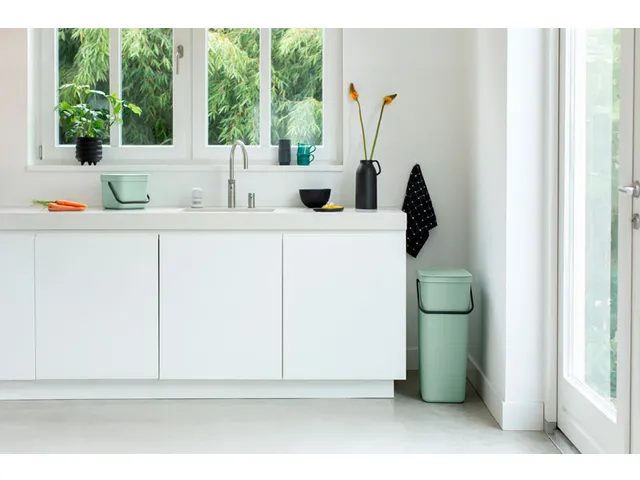 Afvalemmer Sort & Go 6 Liter Jade Groen