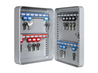 Sleutelkast Staalplaat Hxbxd 300X240X80Mm 28Haakjes Lichtgrijs Ral7035 - 2