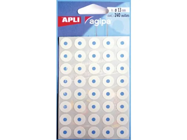 Agipa Versterkingsringen 13mm Wit 240 Stuks