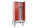 locker met bank,voor scheiding van kleding,HxBxD 2120x800x815mm,2vak
