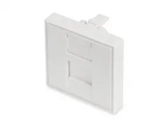 45x45mm 1-Poorts Frontpaneel Voor Kabelgoten Wit