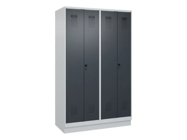 locker voor scheiding van kleding,HxBxD 1950x1200x500mm,4vak