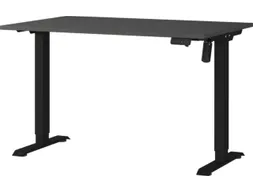 Elektrisch ihv bureau,HxBxD 710-1190x1200x800mm,blad zwart