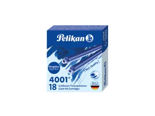 Inktpatroon Pelikan 4001 lang koningsblauw 18 stuks - 2