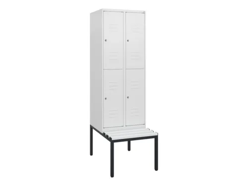 Dubbeldekse dekenkist,HxBxD 1950x600x815mm,2x2vak.,vak B 300mm
