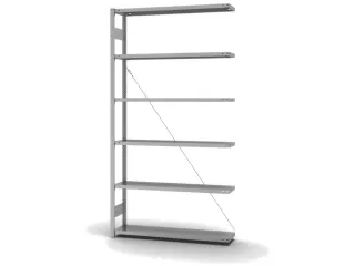 systeemstelling,aanbouwveld,HxBxD 2500x1310x335mm,vakl. 175kg - 2