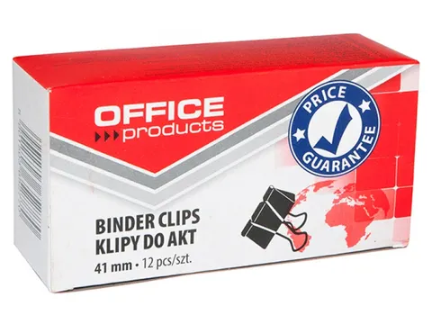 Office Products foldbackclip zwart metaal 41mm doos 12 stuks