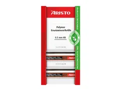 Potloodstiftjes Aristo HB 2st. 0,5mm polymer op eco blister