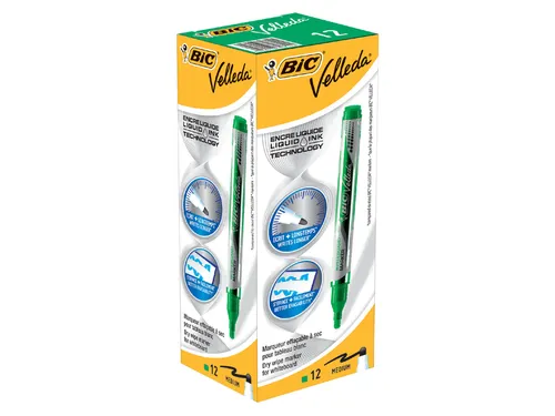 Whiteboardmarker Bic Velleda liquid rond medium groen