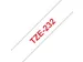 Labeltape Brother P-touch TZe-232 standaard 12mm rood op wit