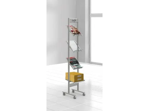 Folderrek Voor 4xa4 4 Acrylglas Houders 1600x300x350mm Staal