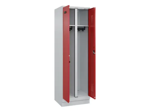 locker voor scheiding van kleding,HxBxD 1950x600x500mm,2vak