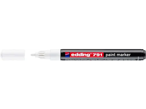 Paintmarker edding 791 op alcoholbasis 1-2mm wit