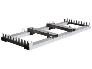 magazijn-/transporttraverse,v. afzethek,HxB 180x1150mm,v. 20hekken - 1