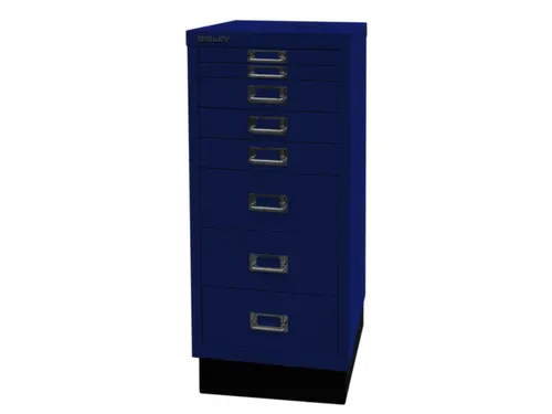 kantoor-ladekast HxBxD 670x279x380mm 8 laden romp oxfordblauw staal