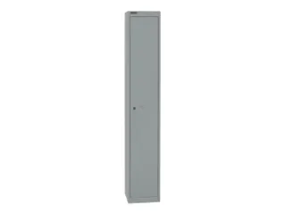 garderobekast,HxBxD 1802x305x305mm,1vak,cil.-slot,romp zilverkleurig - 1