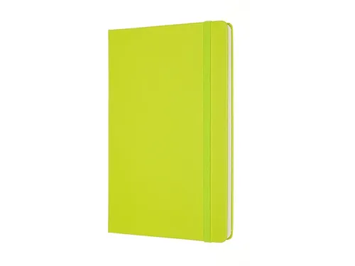 Notitieboek Moleskine large 130x210mm lijn hard cover lemon green