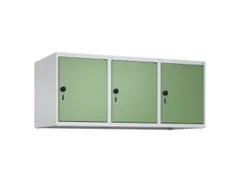 opzetkast,v. locker,3vak.,vak B 400mm,HxBxD 500x1200x500mm,vleugeldeur