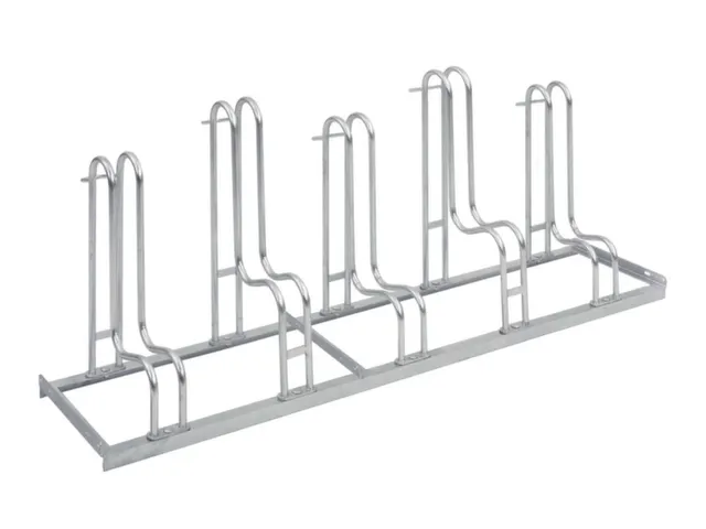 Fietsenrek L 1750mm 5plaatsen Enkelzijdig Te Schroeven Verzinkt