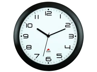 De Alba HORNEW wandklok met stille werking 30cm. Zwart - 1