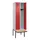 locker met bank,HxBxD 2120x600x815mm,2vak,vak B 300mm,cilinderslot