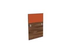 baliepaneel bureau aanbouw links NP-tiepolo nut BN3012-oranje 800mm