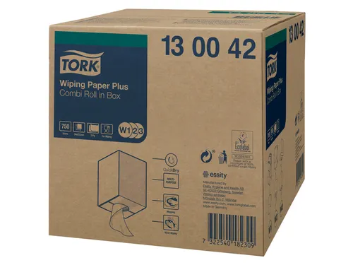 Tork 130042 W1,W2,W3 Plus Poetspapier Premium 2-laags Wit 255m