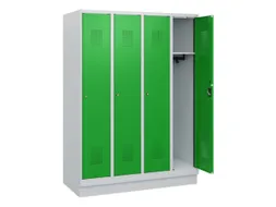 schoollocker,HxBxD 1630x1200x500mm,4vak,vak B 300mm,cil.-slot,sokkel