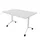 klaptafel,HxBxD 750x1200x800mm,hoekig,T-voet wit,ovale buis,blad wit