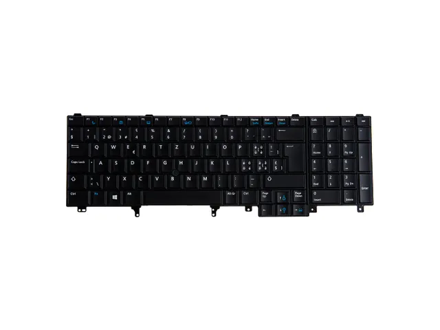 Origin Storage KB-C21RV, Clavier, Suisse, Clavier backlight, DELL, Del