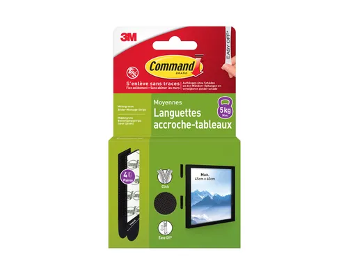Bevestigingsstrip Command middelgroot klik vast 5,4kg zwart
