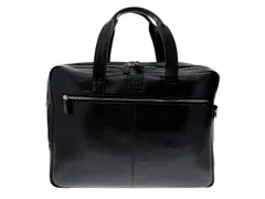 Computertas-dubbel E xactive zwart leder