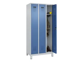 locker,HxBxD 1950x900x500mm,3vak,vak B 300mm,cil.-slot,voeten - 1